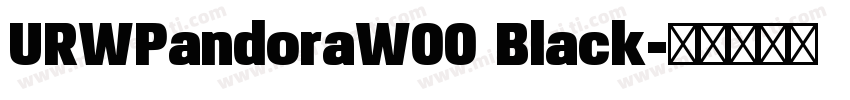 URWPandoraW00 Black字体转换
